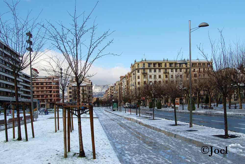 Jardínes Luis Mariano nevados