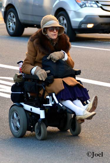 Señora motorizada