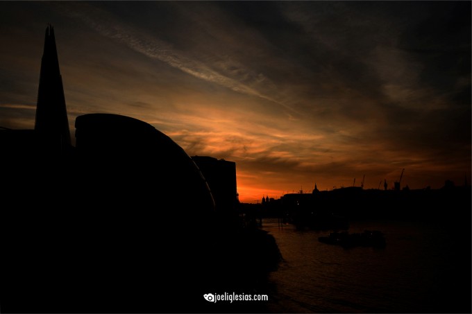 Atardecer en el Támesis