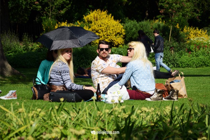 Al sol en Hyde Park 