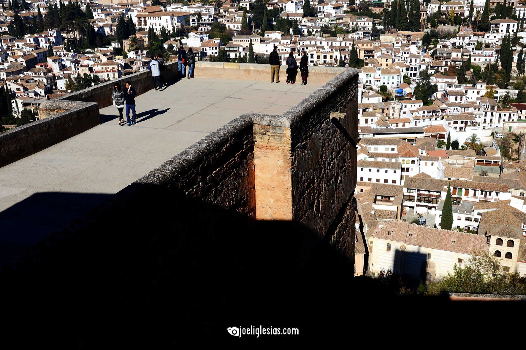 Vista del Albaicín desde la Alcazaba 